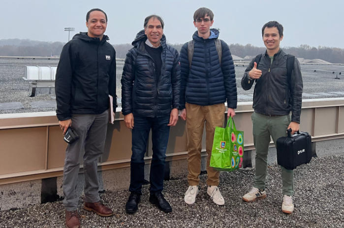 Intern Charlie Renze conducted an energy audit of his high school under the guidance of his mentors at CEEE’s S2TS laboratory.